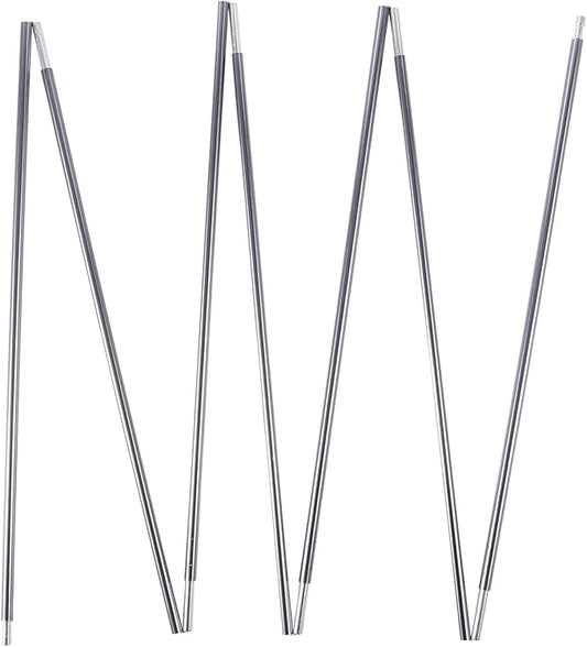Preassembled Tent Poles Replacement, Gray 7001 T6 Heated Aluminum Tent Poles 1 Pole Pack
