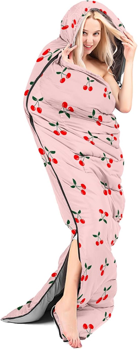 AILONEN Outer Space Astronaut Camping Sleeping Bags,Lightweight & Waterproof,3 Season Warm & Cool Weather,Cartoon Sleeping Bags for Kids,Boys Girls Travelling,Outdoors