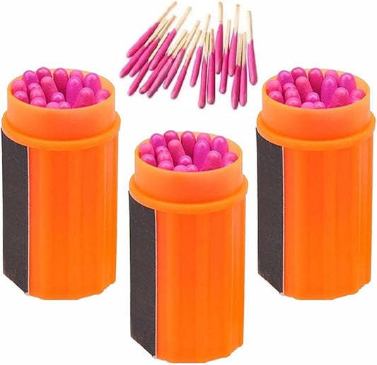 Waterproof Matches Survival Kit,Stormproof Matches with Case,20pcs Stormproof Fire Starter,20 pcs/Barrel Matches,Emergencys Fire Starter Matches for Hiking Camping Outdoor Surviva