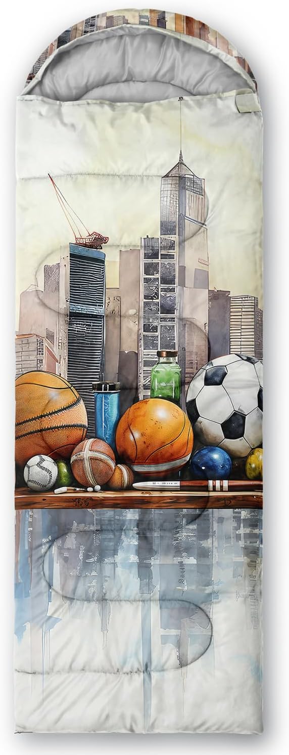 Sleeping Bags for Adults and Kids Backpacking Camping Sleeping Bags for Girls and Boys Lightweight Waterproof Cold/Warm 3-Season