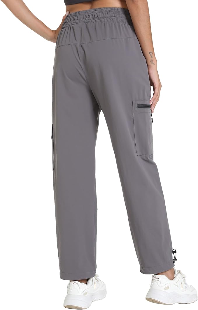 Women's Hiking Pants with Pockets - Travel Lounge Outdoor Quick Drying Lightweight Water Resistant Joggers