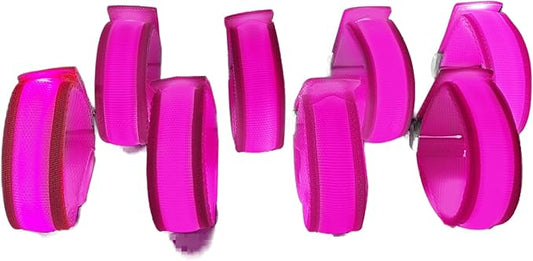8 Pack LED Bracelets Light Up Wristbands,Glow Flashing Wristbands Glow in The Dark Party Supplies for Party, Festivals, Sports, Camping,Night Events (Pink)