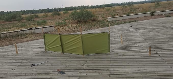 WANLIAN Windbreaks Stove Windscreen Oxford cloth(No included Poles)Camping Beach Windshield Shelter,Backpack Portable Picnic Screen,Sunshade Screen,Outdoor Caravan Privacy Shield,for Garden BBQ Picnic
