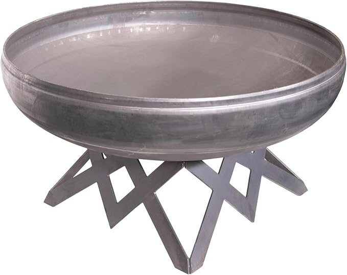 Liberty Fire Pit – Ohio Flame Wood Burning Outdoor Fire Pit - 36" Diameter with Angled Base (Made in USA)