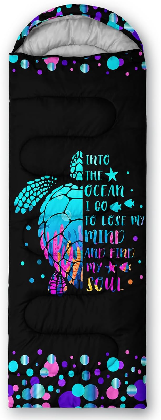 QOOMO Camping Sleeping Bags,3 Season Warm & Cool Weather,Lightweight,Waterproof Sleeping Bags for Adults & Kids,Traveling,and Outdoors,Camping Gear Equipment