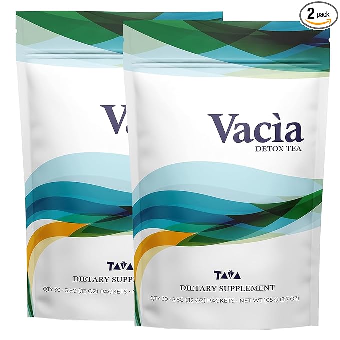 Tava Vacia - Cleansing Tea with Cassia Angustifolia, Carica Papaya, Matricaria Chamomilla, and Fiber Dextrin, Supports Wellness, 30 Counts - 2 Pack
