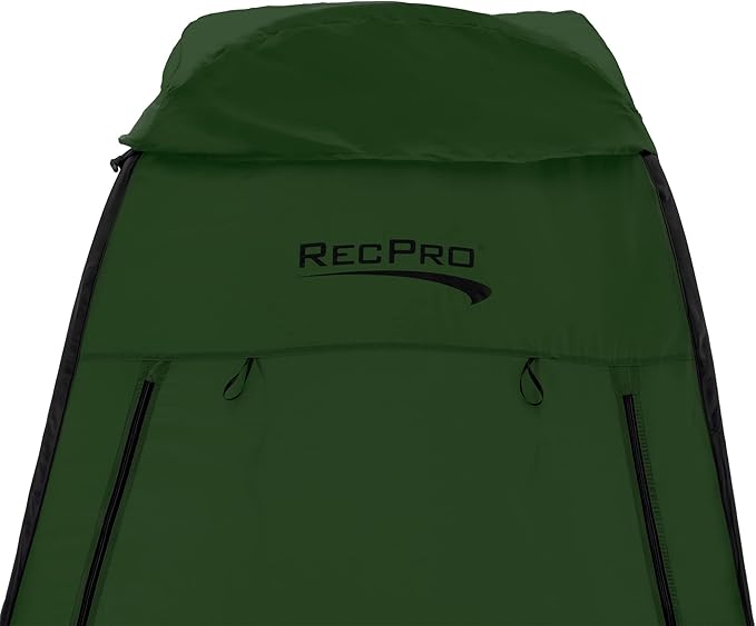 RecPro Portable Pop Up Privacy Tent | Changing Room, Toilet, Shower, Rain Shelter for Camping & Beach | Includes Carry Bag, Ground Cover, and rain Cover