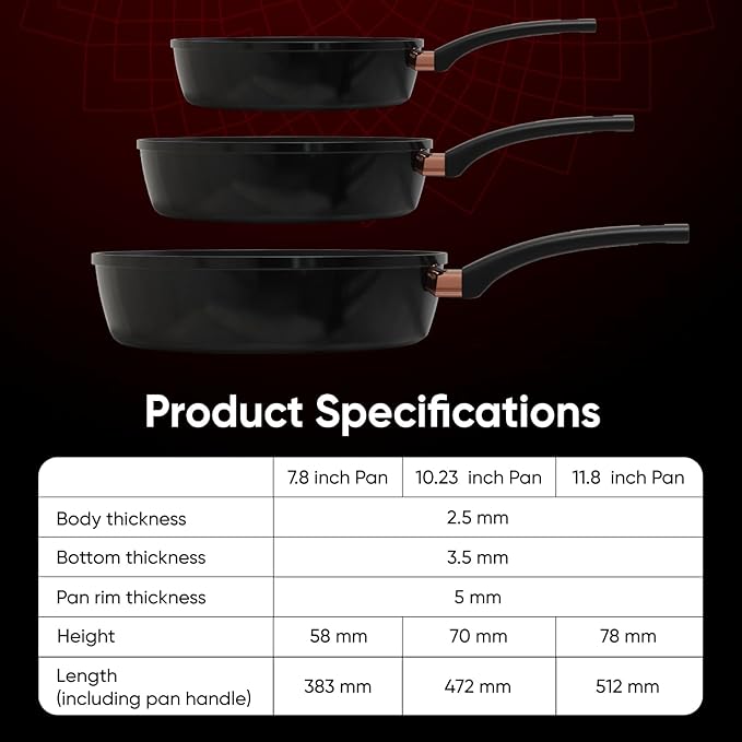 Saucepan for Cooking (FRY PAN (Titanium), 10 inch)