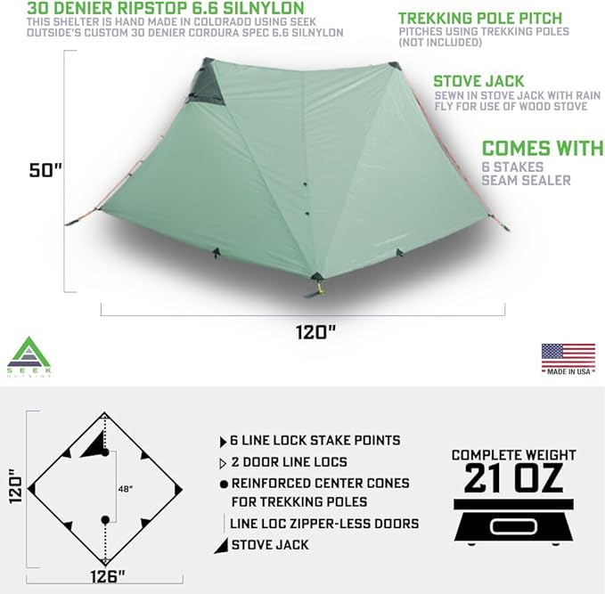 Seek Outside | Lightweight Hot Tents and Tipis for Backpacking Hunting Fishing