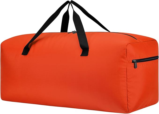 Foldable Duffel Bag 30" / 75L Lightweight with Water Rresistant for Travel-Orange