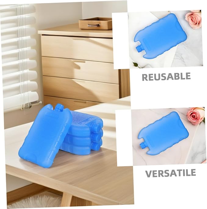 Homoyoyo Temperature Reduction Air Cooler Ice Crystal Box Pack Reusable Cold Packs for Office Home Travel