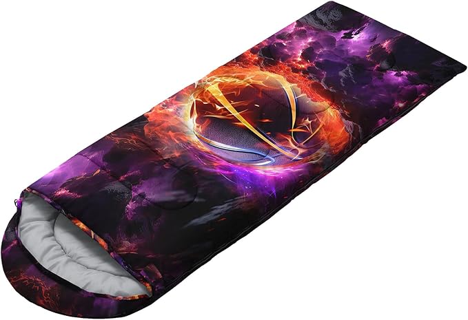 HOSIMA Dear Hunting Pattern Cold Weather Sleeping Bags for Adults,Black Light Weight Sleeping Bags for Kids Adults,WaterProof Sleeping Bags for Outdoors Hiking.