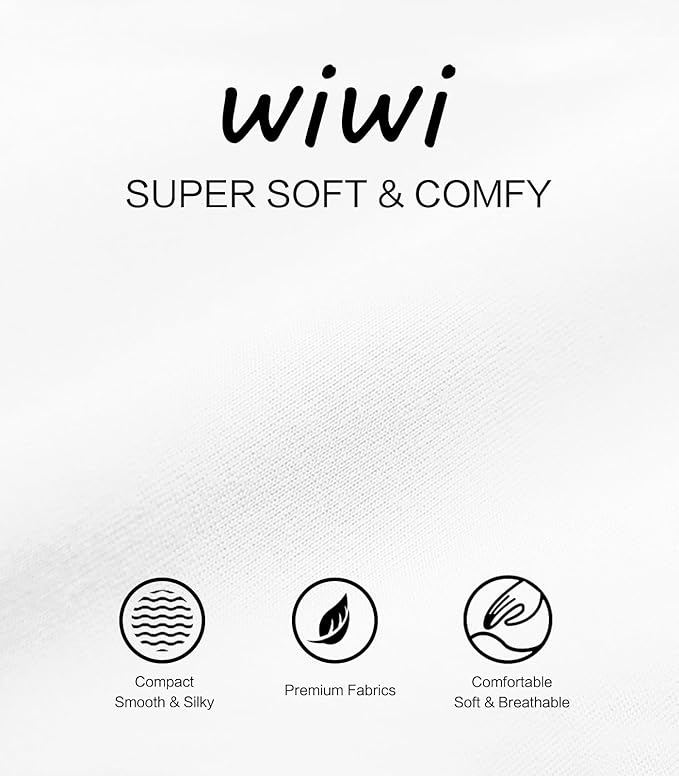 WiWi Thermal Underwear for Men Bamboo Viscose Long Johns Set Soft Warm Base Layer Lightweight Top and Bottom Sets S-XXL