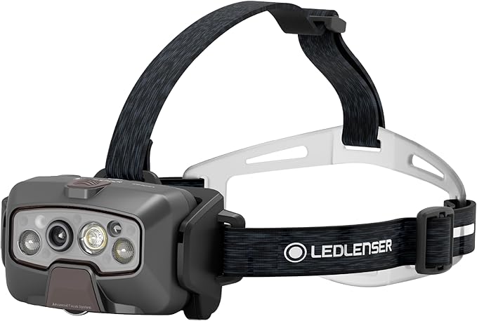 Ledlenser HF8R Core Hands Free, Rechargeable Headlamp, Dust and Water Resistant, 1600 Lumens, Black