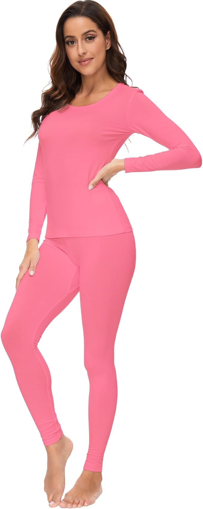 WiWi Soft Viscose from Bamboo Underwear for Women Thermal Long Johns Sets Super Warm Base Layer Top Pants Pajamas Set S-3X