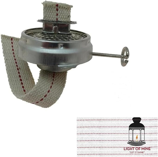 Light of Mine - Dietz #08 Air Pilot Oil Lantern Replacement Kit Including Burner and 100% Cotton 7/8" Wick Strips (Air Pilot)