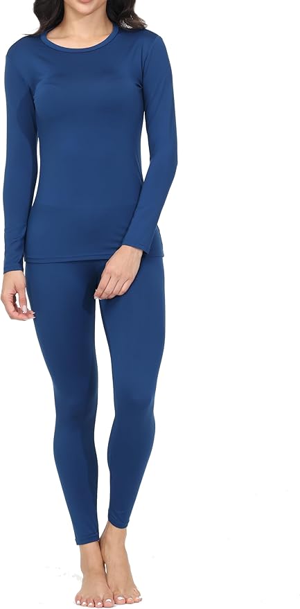 Thermal Underwear for Women Long Johns Base Layer Lounge Pajamas Top Bottom Sets Cold Weather Winter