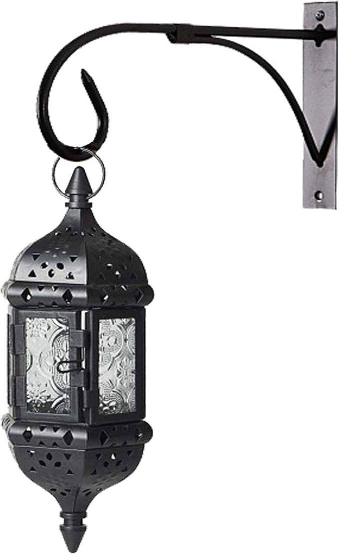 Tinsow 2 Pcs Plant Bracket Iron Wall Hooks Straight Downcurled Hanging for Wind Chimes, Flower Baskets, Decorative Plants, Lantern, Wind Spinners, Bird Feeders, Indoor or Outdoor Decoration