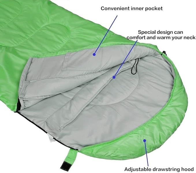 Sleeping Bag,3-4 Seasons Warm Cold Weather Lightweight, Portable, Waterproof Compression Sack Adults & Kids - Indoor & Outdoor Activities: Traveling, Camping, Backpacking, Hiking