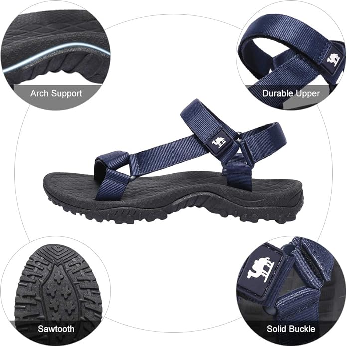 CAMEL CROWN Hiking Sport Sandals for Men Anti-skidding Water Sandals Comfortable Athletic Sandals for Outdoor Wading Beach