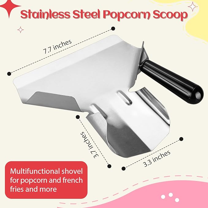 202 Pcs Popcorn Bags with Popcorn Scoop and Salt Shaker,1 oz Small Pop Corn Bags Popcorn Bags Individual Servings for Popcorn Machine Supplies Party Movie Night Theater