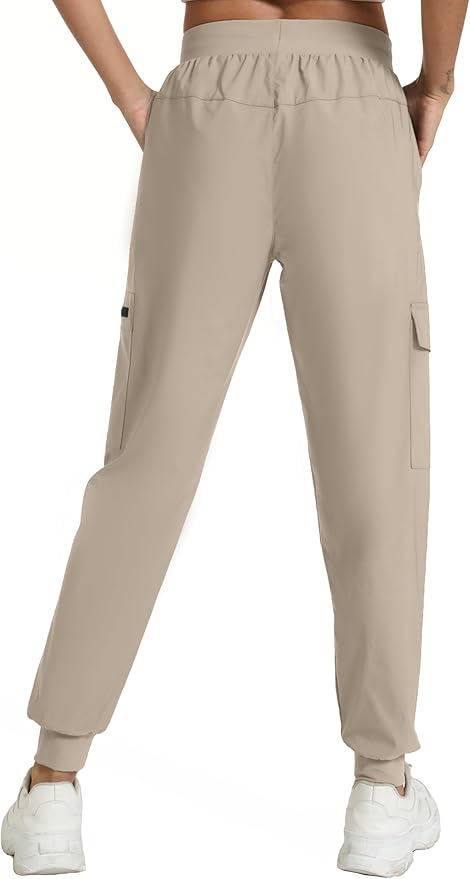 Women's Lightweight Cargo Pants with Pockets Stretchy Quick Dry Hiking Pants for Travel Casual Outdoor