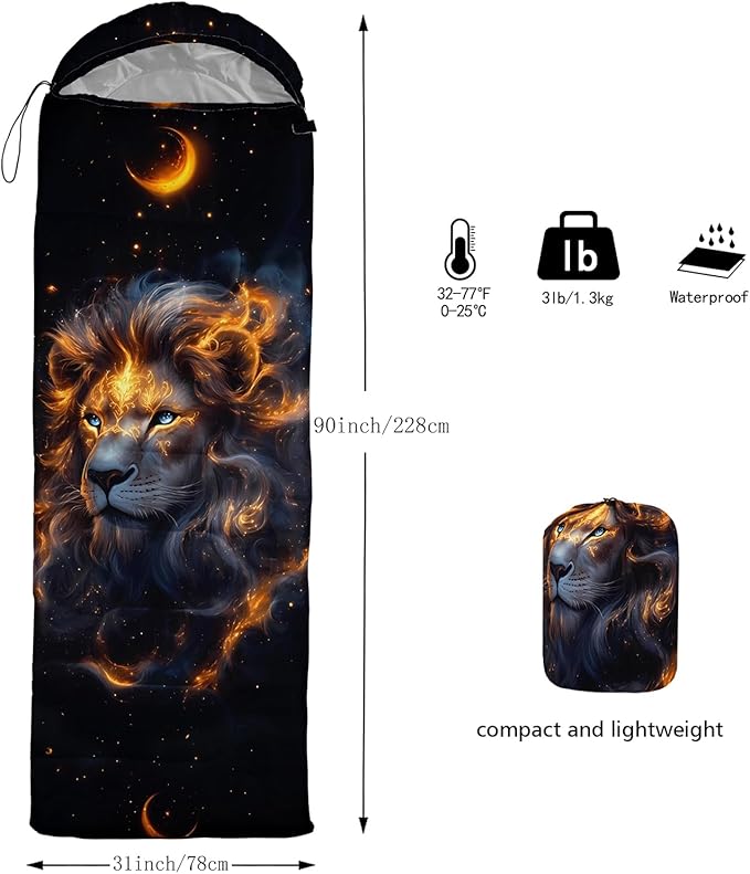 Print sleeping bag,sleeping bags,Outdoor Camping Sleeping Bag，Suitable For Children Boys And Girls Portable,Waterproof,Compact And Lightweight,Great For Outdoor Camping,Backpacking And Hiking