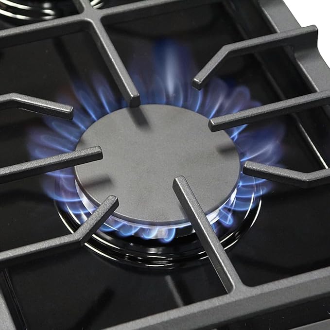 48-inch Pro-Style Natural Gas Range or Liquid Propane Gas Range with 6 Burners & 1 Griddle Cooktop, Double 4.6 cu. ft. and 2.2 cu. ft. Oven, in Stainless Steel - KOS-48RG03M (White-01)