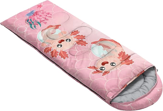 QOOMO Camping Sleeping Bags,3 Season Warm & Cool Weather,Lightweight,Waterproof Sleeping Bags for Adults & Kids,Traveling,and Outdoors,Camping Gear Equipment