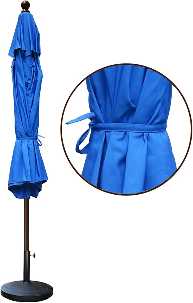 EliteShade USA 10-Year-Non-Fading 9Ft Market Umbrella Patio Umbrella Outdoor Table Umbrella with Ventilation,Royal Blue