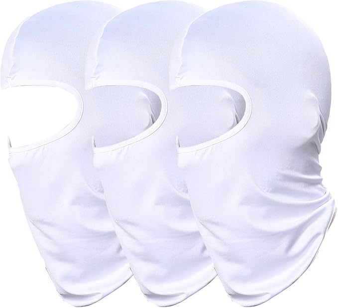 Pack of 3 Ski Mask Bandana Face Hat for Outdoor Airsoft Motorcycle Hood Helmet Balaclavas Headwear