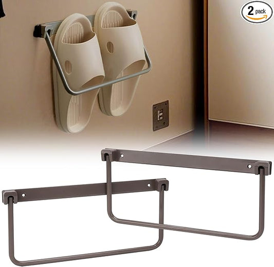 Foldable RV Shoe Rack, Wall Mounted Shoe Storage for Camping RV Travel, 2 Pack