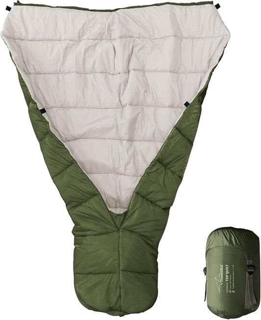 Top Quilt for Hammocks, Ultralight Sleeping Bag Topquilt, Warm Insulation Sleeping Quilt for Outdoor Hammock Camping