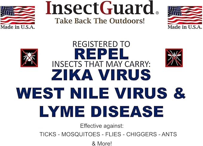 Permethrin Treated Repels Tick Mosquitoes Flies Chiggers & More Insect Repellent Complete 3 Packages