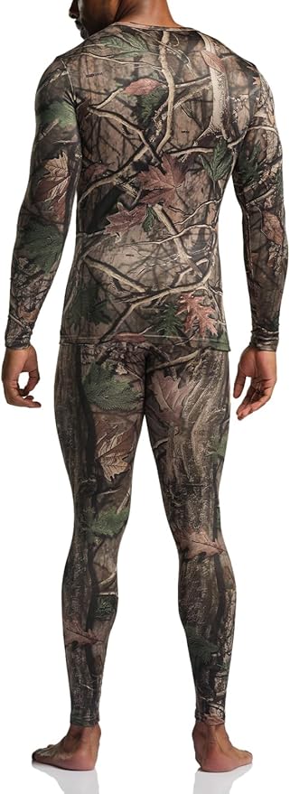 TSLA Men's Thermal Underwear Set, Microfiber Soft Fleece Lined Long Johns, Winter Warm Base Layer Top & Bottom