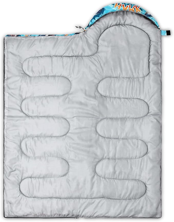 HOSIMA Dear Hunting Pattern Cold Weather Sleeping Bags for Adults,Black Light Weight Sleeping Bags for Kids Adults,WaterProof Sleeping Bags for Outdoors Hiking.