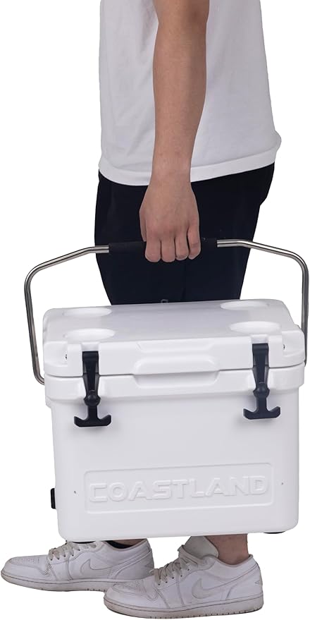 Coastland Delta Series Rotomolded Coolers, Premium Everyday Use Insulated Cooler, Ideal Portable Ice Chest Available in Multiple Capacities & Colors