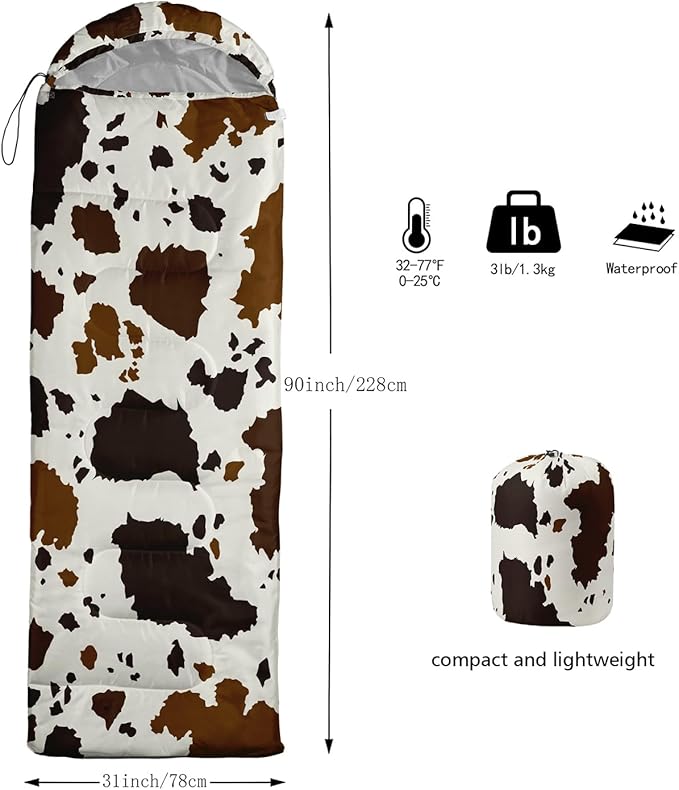 CVHOUSE Camping Sleeping Bags,3 Season Warm & Cool Weather,Lightweight,Waterproof Sleeping Bags for Adults & Kids,Traveling,and Outdoors,Camping Gear Equipment