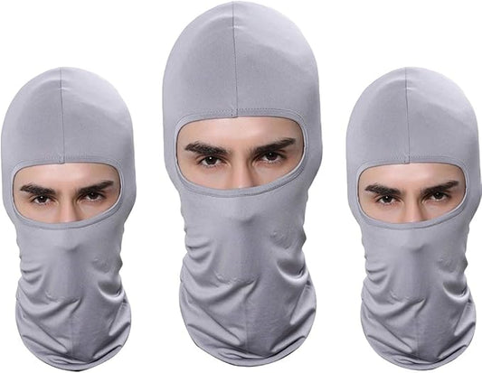 Pack of 3 Ski Mask Bandana Face Hat for Outdoor Airsoft Motorcycle Hood Helmet Balaclavas Headwear