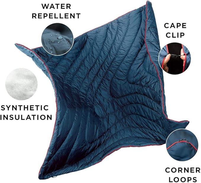 Rumpl Original Puffy Great Smoky Mountains National Park Blanket for Camping and Outdoors, V1, Great Smoky National Park - Bear Crossing V1