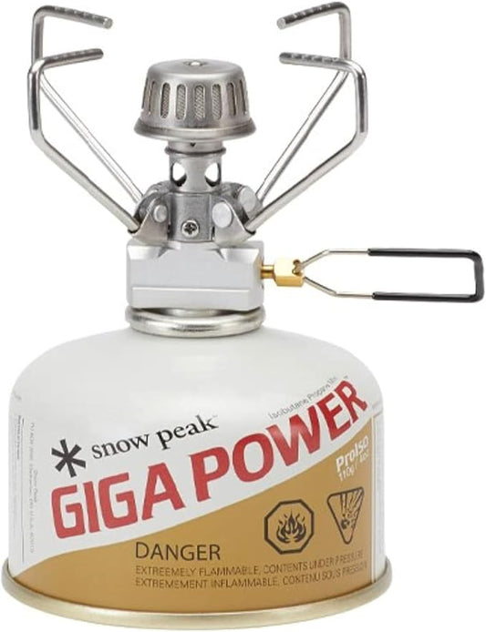 Snow Peak GigaPower Stove, Backpacking, Camping, Lightweight, Automatic Ignition