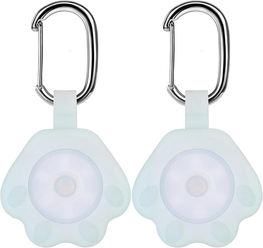 2-Pack Dog Light with USB Rechargeable, Color Changing Collar Light,IP67 Waterproof LED Safety Lights