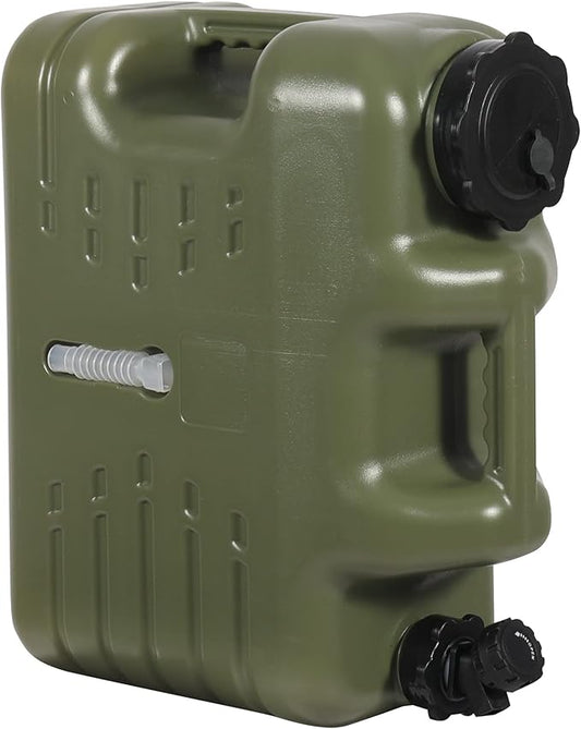 REDCAMP 5 Gallon/18.5L Portable Water Container with Spigot, Camping Water Jug, Water Tank, Portable Emergency Water Storage for Camping, Car, Hiking, Hurricane Supplies,Green