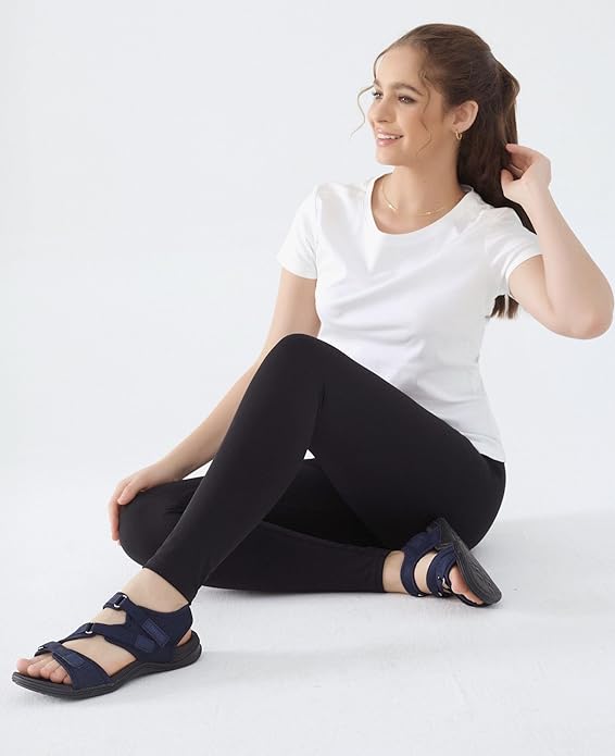 UBFEN Womens Hiking Comfortable Sport Walking Sandals Outdoor Athletic Water Sandals with Three Adjustable Straps