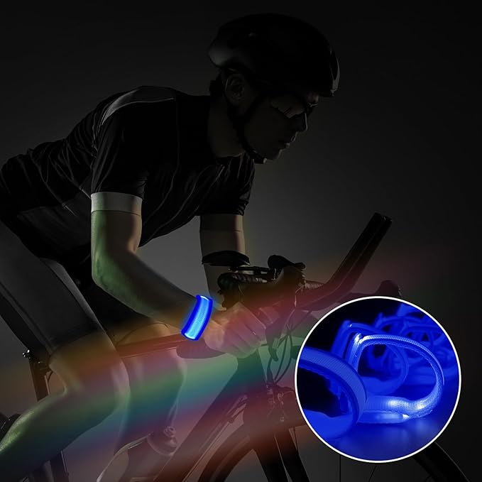 M.best 8pcs LED Light Up Bracelets Glow Flashing Wristbands Glow in The Dark Party Supplies for Wedding, Raves, Concert, Camping,Sporting Events, Party