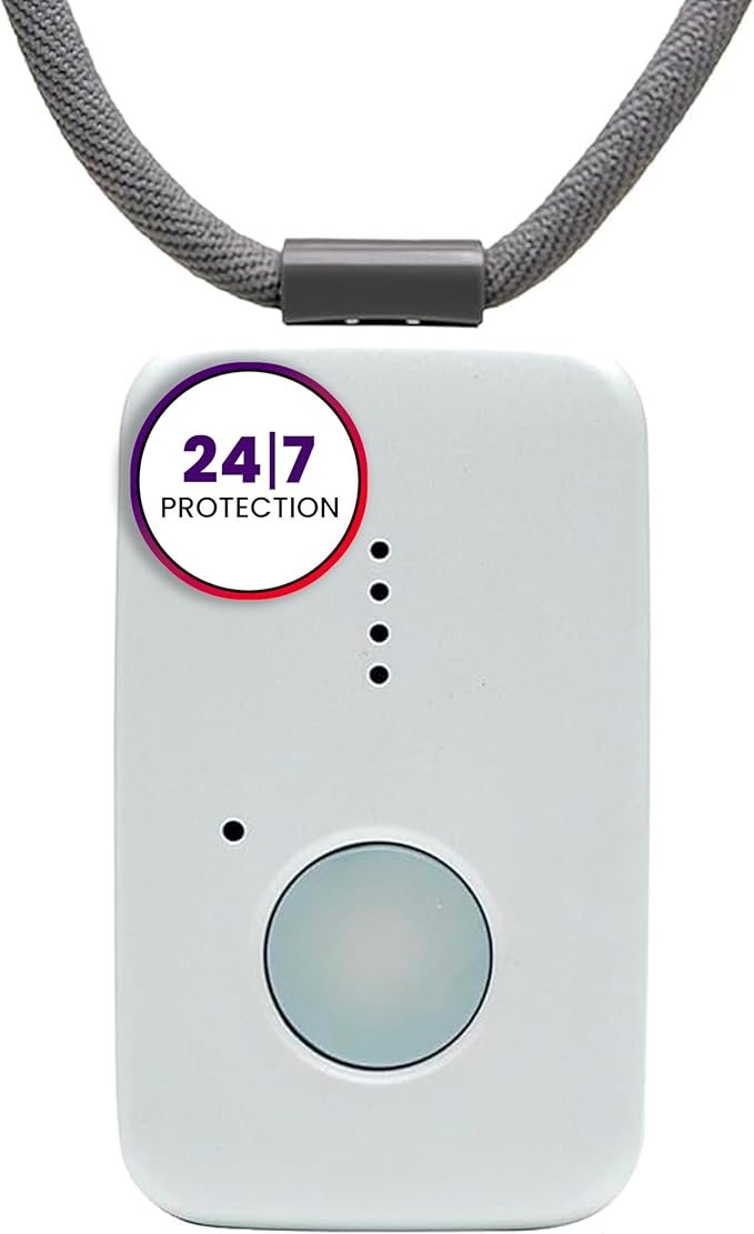 Medical Guardian MGMini | Medical Alert Device for Seniors | Water-Resistant, Emergency Call Button, 24/7 Monitoring, Step Counter, GPS Tracking | Monthly Subscription Required | White