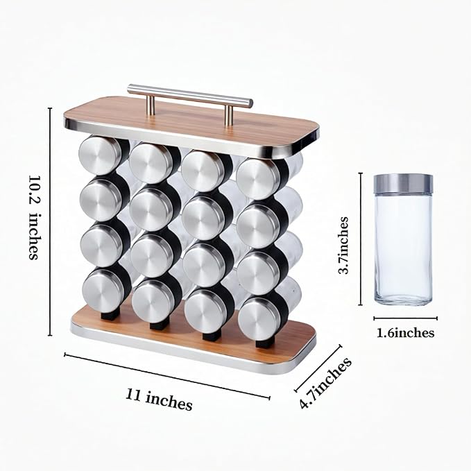 Spice Rack Organizer Pantry Organizers And Storage Spice Rack With Jars Spice Organizer For Countertop Vertical Spice Rack Pull Out Especieros Para Cocina Moderno