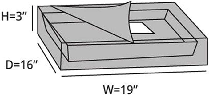 Covermates Keepsakes - Serveware Storage - Padded Protection - ID Window - Stain Resistant - Machine Washable - China Storage, Slate