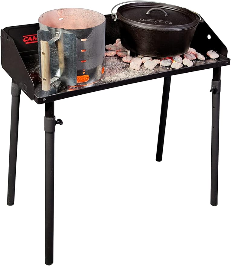 Camp Chef Camp Table - Portable Camp Table with Legs for Dutch Ovens or Extra Prep Space - Camping Gear & Accessories - 32"