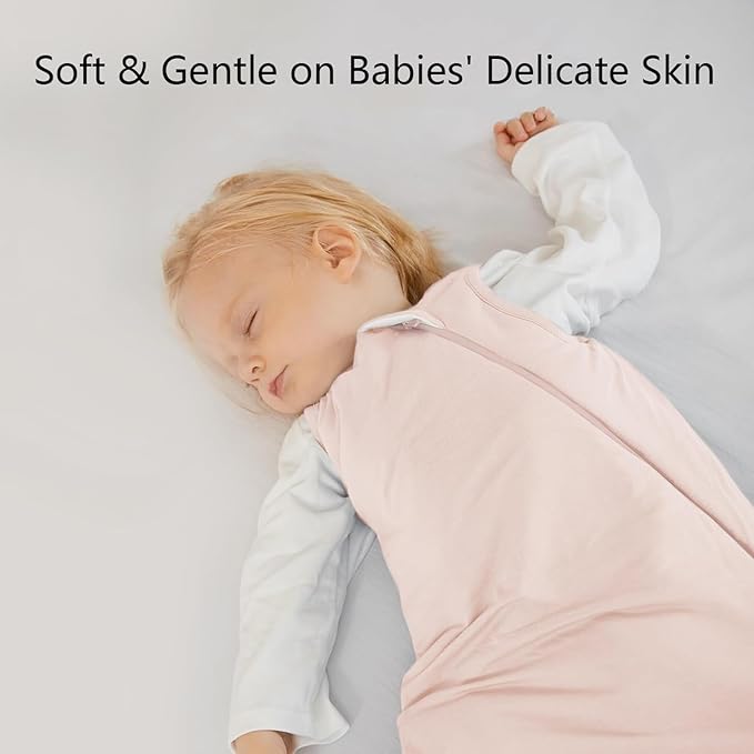 BubblePanda Rayon Made from Bamboo Sleep Sack 2t-3t 1.0 Tog Soft Toddler Sleeping Sack 24-36 Months for Babies 2-Way Zipper Baby Wearable Blanket